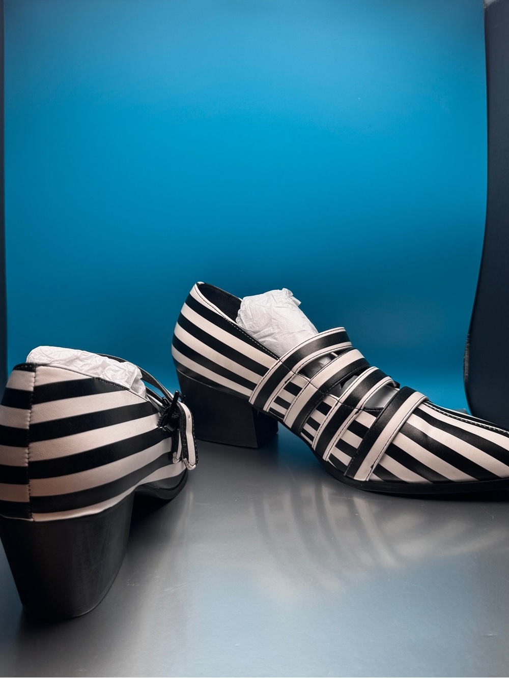 STRANGECVLT STRIPED COVEN HEELS 9 - Picture 5 of 5